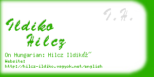 ildiko hilcz business card